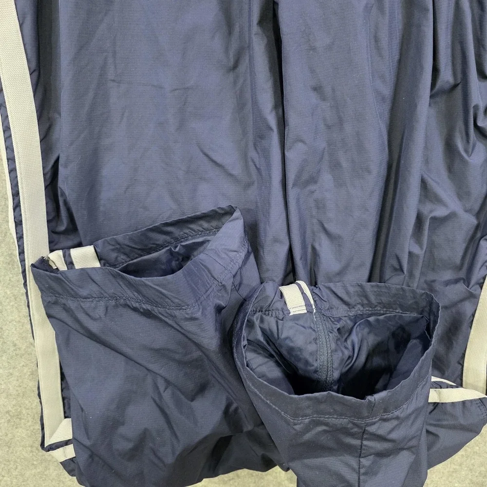 VTG Y2K Nike Pants Mens XL Blue Side Stripe Swoosh‎ Track Athletic Lined Pockets